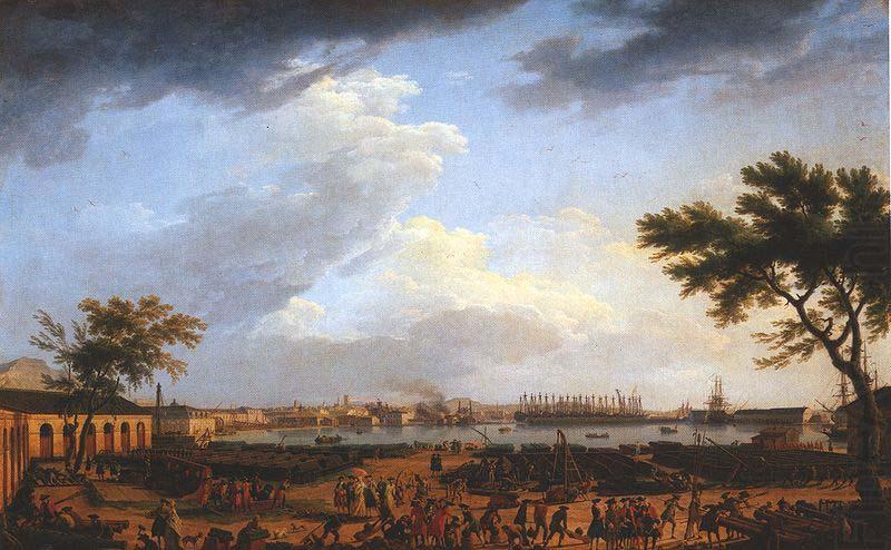 Claude Joseph Vernet Premiere vue du port de Toulon, vue du Port-Neuf pris a l'angle du Parc d'artillerie china oil painting image
